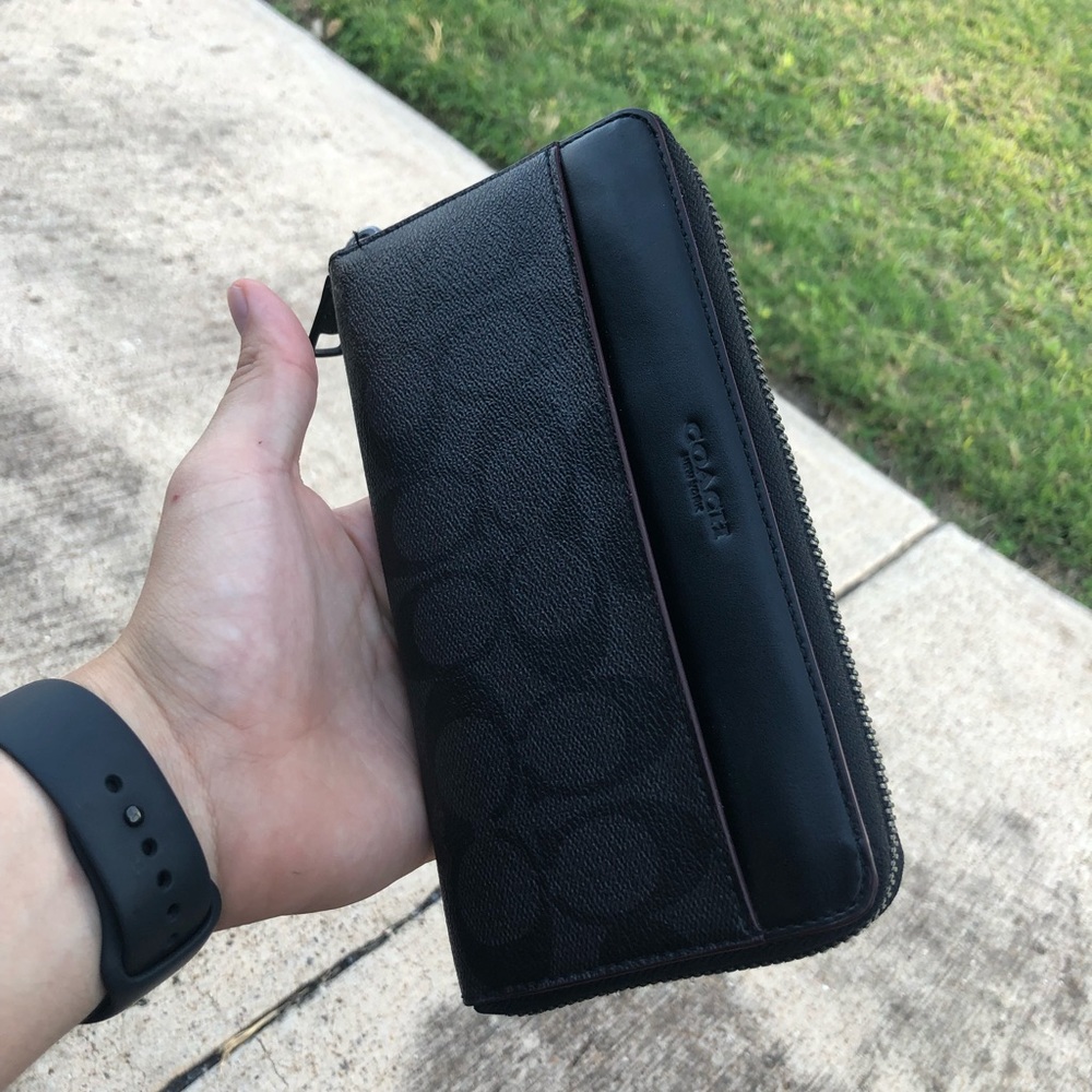 Black Coach Leather Jacket Unisex In perfect conditions